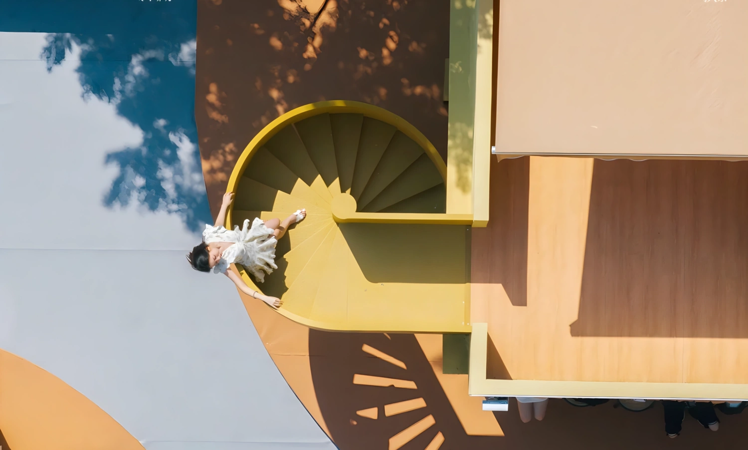 Custom fabricated large-scale romantic street installation for MixC shopping plaza by art props factory-12