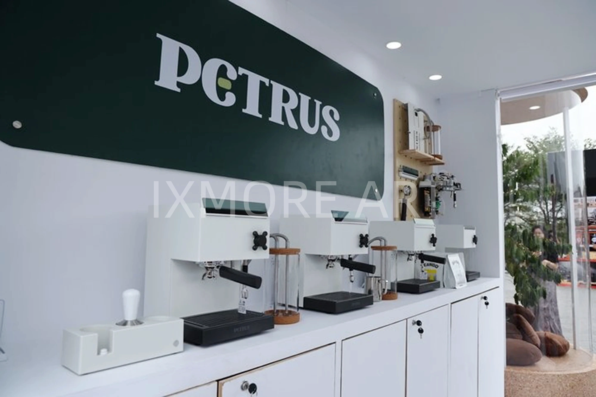 PetTree Coffee experiential marketing props custom art factory trade show display manufacturing panoramic view(11)