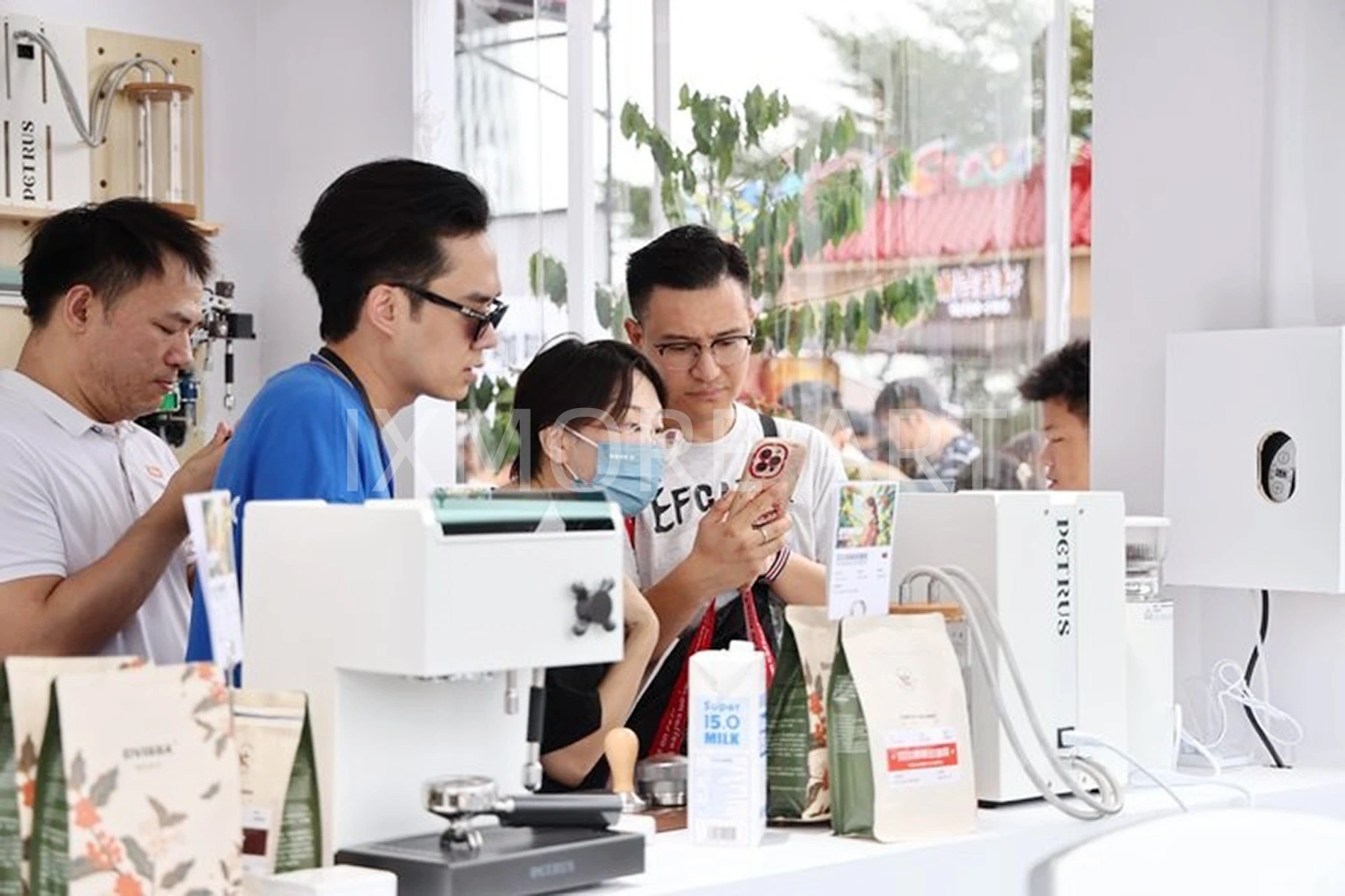 PetTree Coffee experiential marketing props custom art factory trade show display manufacturing panoramic view(9)