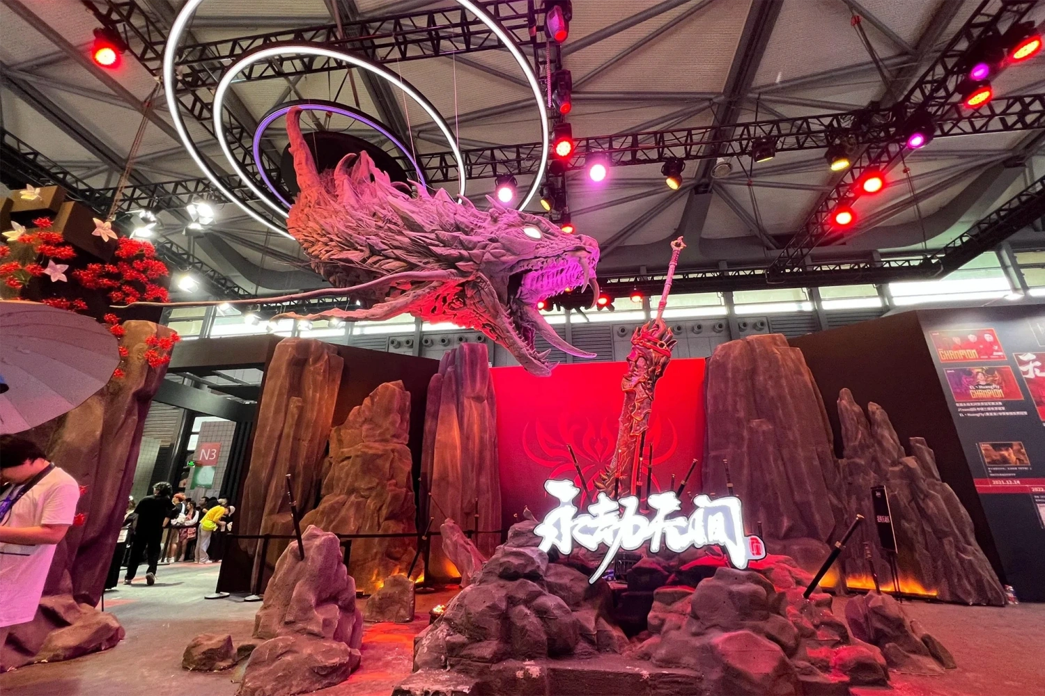 Large-Scale Hanging Anime Sculpture Custom