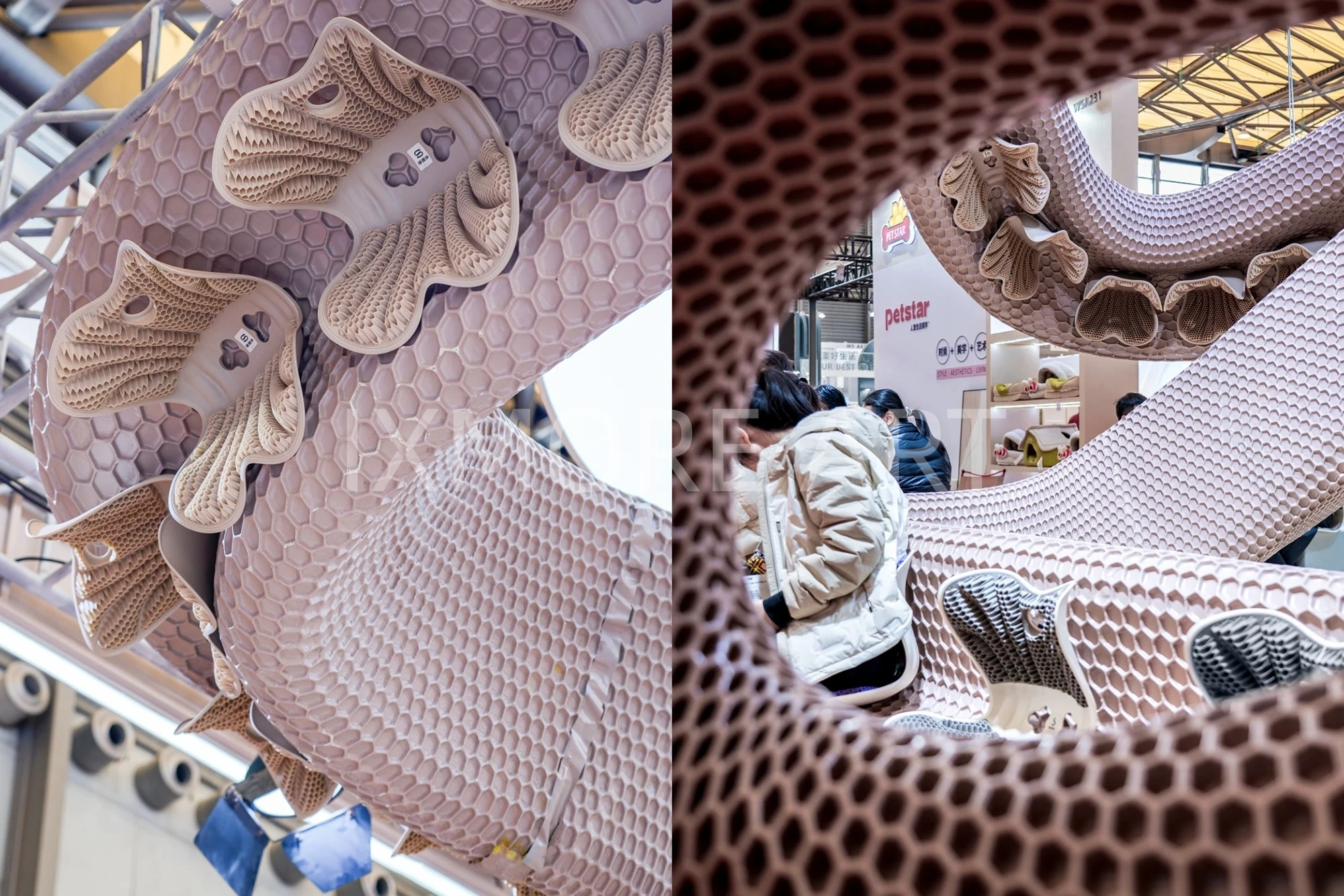 Sifeiqi exhibition popup custom art installation panorama for shopping mall display props factory(10)
