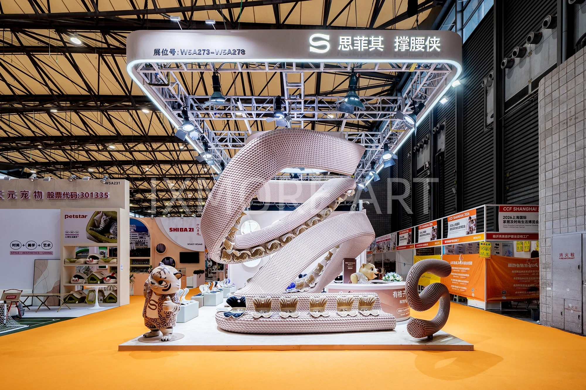 Sifeiqi exhibition popup custom art installation panorama for shopping mall display props factory(3)