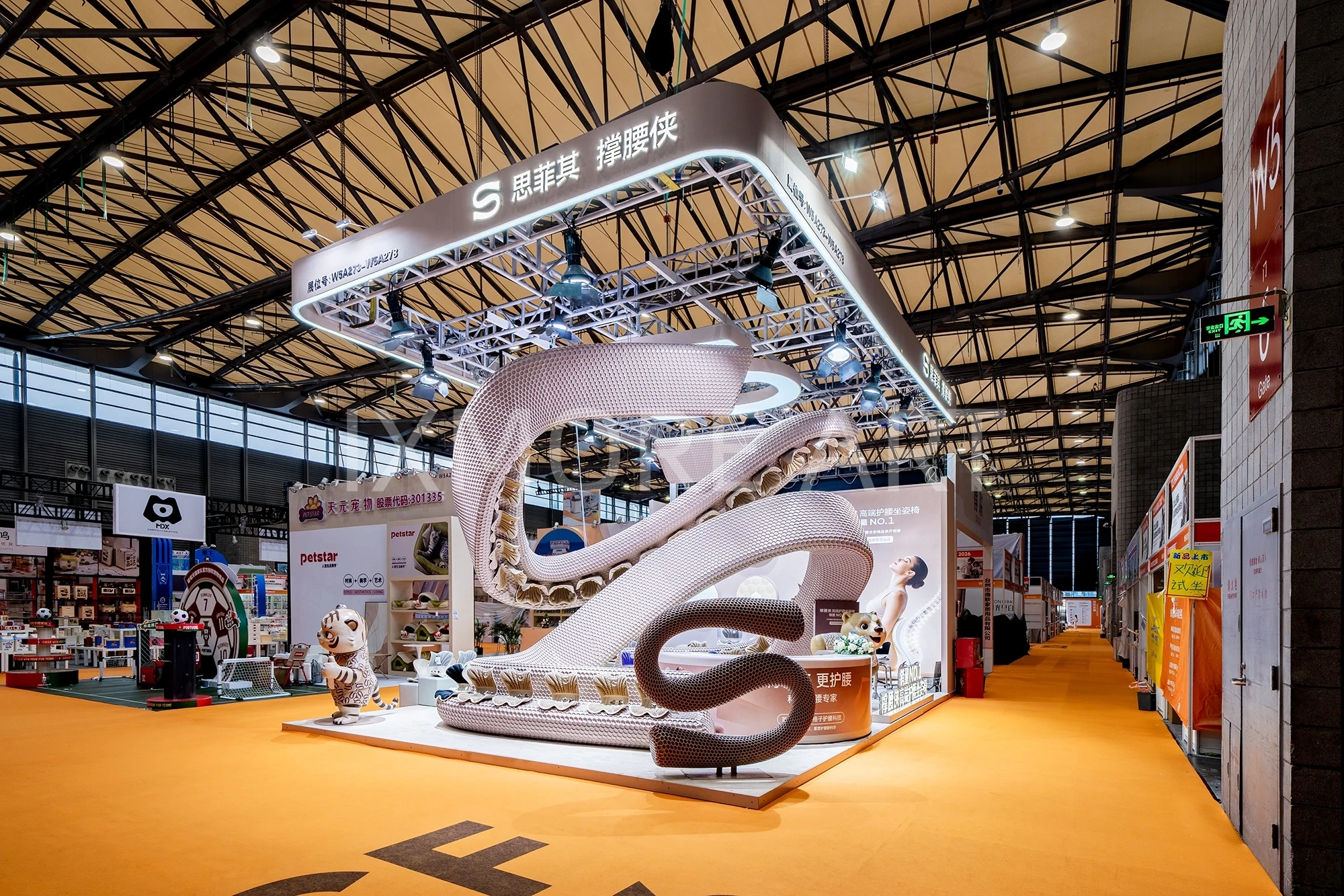 Sifeiqi exhibition popup custom art installation panorama for shopping mall display props factory(4)