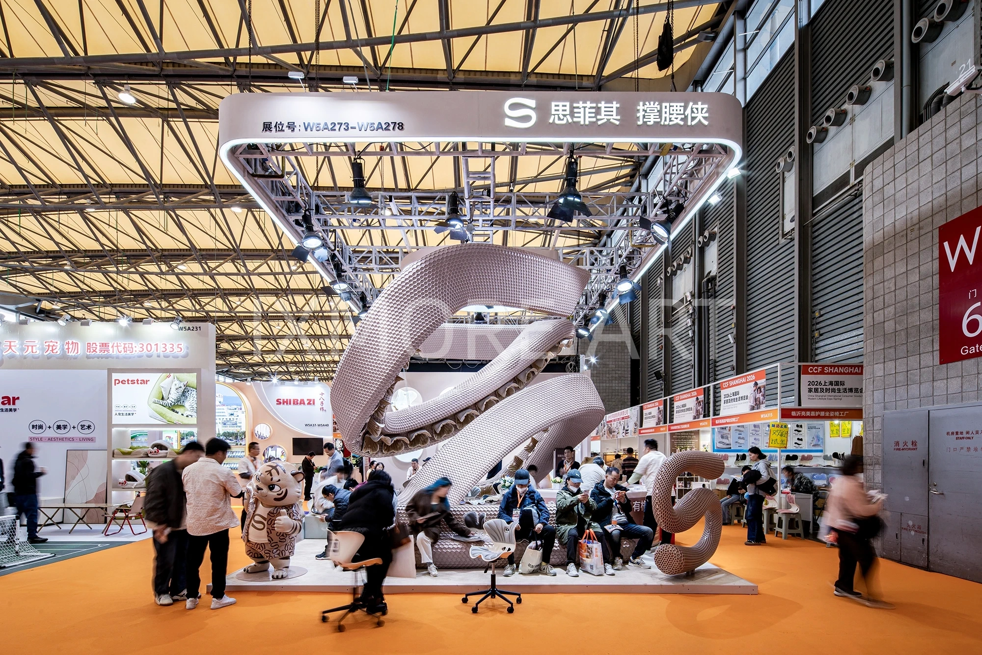 Sifeiqi exhibition popup custom art installation panorama for shopping mall display props factory(5)