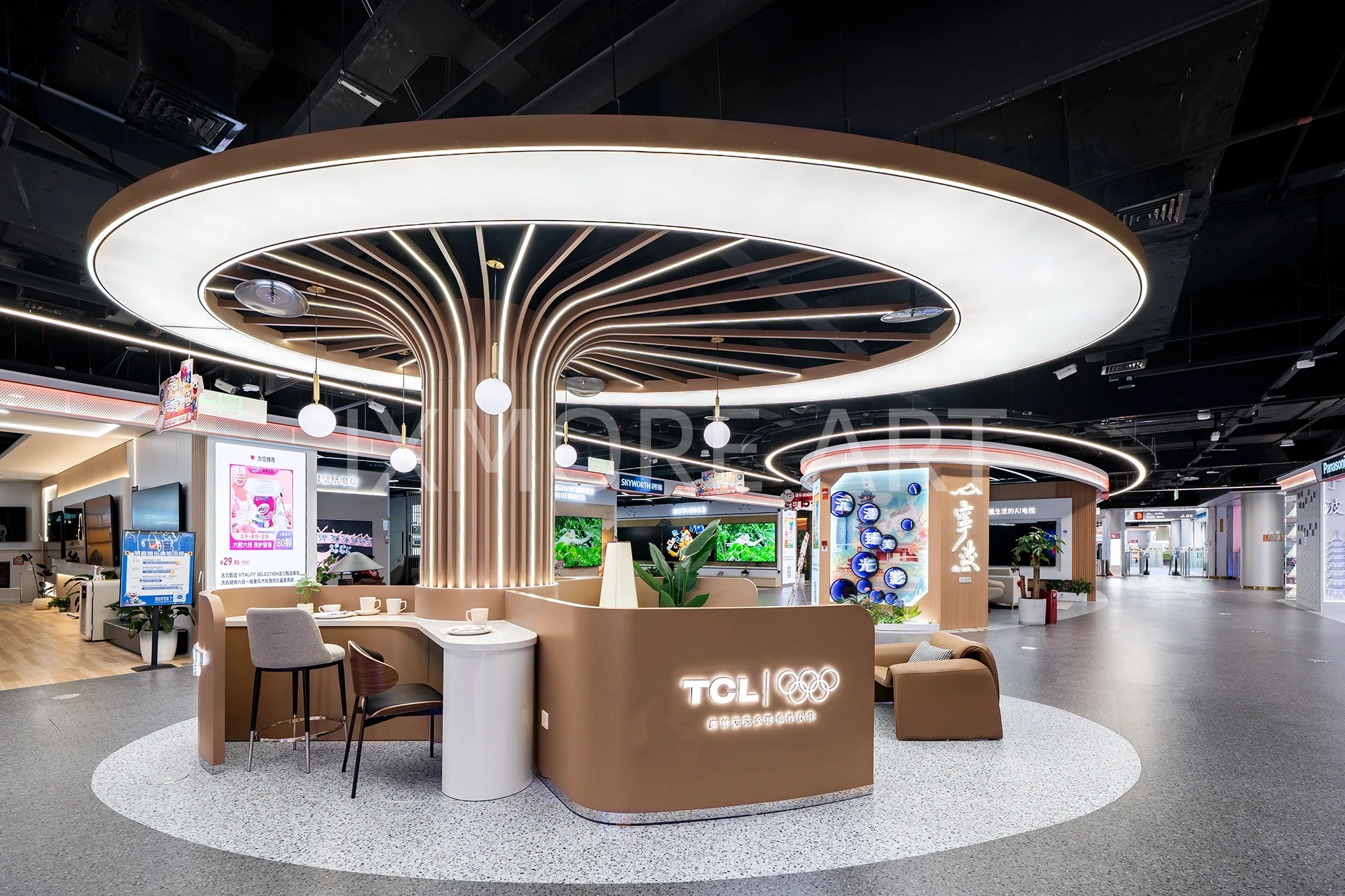 Custom FRP kinetic art installation for Suzhou JD Mall grand opening(7)