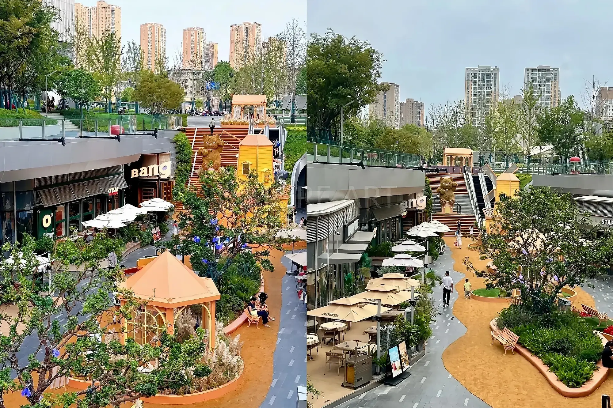 Wuchang Commercial Center Giant Sculpture Art Installation Custom Fabrication — Immersive Commercial Scene Overview(1)
