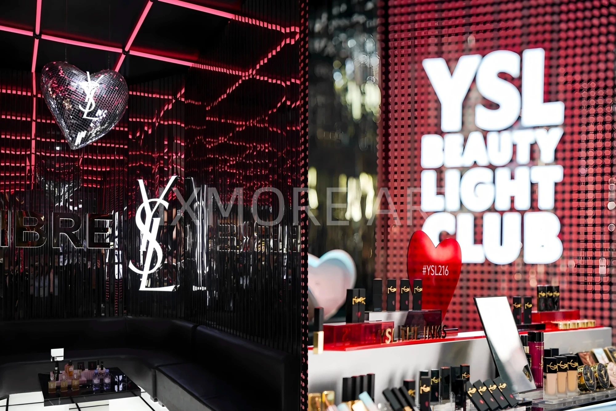 YSL brand event large-scale art installation custom – immersive marketing display prop factory production panoramic view（8）