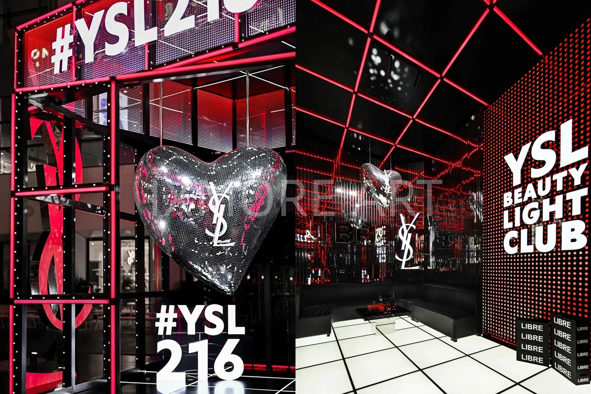 YSL brand event large-scale art installation custom – immersive marketing display prop factory production panoramic view（9）